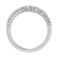 Thumbnail for 10K White Gold 1/2 Ct Ct.Tw. Diamond Crossover Ring