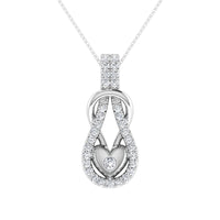 Thumbnail for 10K White Gold 1/4 Ct.Tw. Diamond Shimmering Pendant