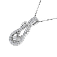 Thumbnail for 10K White Gold 1/4 Ct.Tw. Diamond Shimmering Pendant