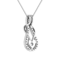 Thumbnail for 10K White Gold 1/4 Ct.Tw. Diamond Shimmering Pendant