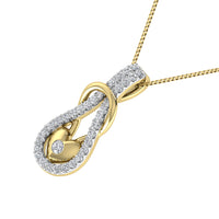 Thumbnail for 10K Yellow Gold 1/4 Ct.Tw. Diamond Shimmering Pendant