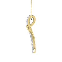 Thumbnail for 10K Yellow Gold 1/4 Ct.Tw. Diamond Shimmering Pendant