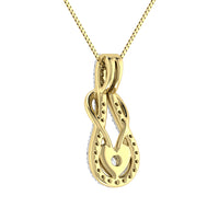 Thumbnail for 10K Yellow Gold 1/4 Ct.Tw. Diamond Shimmering Pendant