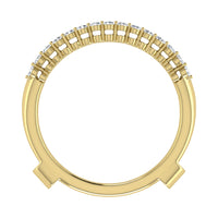 Thumbnail for 10K Yellow Gold 1/4 Ct.Tw. Diamond Chevron Guard Ring