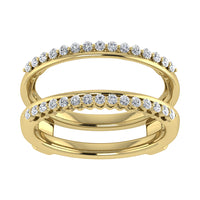 Thumbnail for 10K Yellow Gold 1/4 Ct.Tw. Diamond Guard Ring