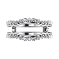 Thumbnail for 14K White Gold 1/2 Ct.Tw. Diamond Chevron Guard Ring