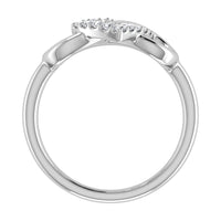 Thumbnail for 10K White Gold 1/6 Ct.Tw. Diamond Heart & Infinity Ring