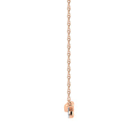 Thumbnail for 10K Pink Gold 1/5 Ct.Tw. Round Diamond Cuban Link Necklace