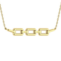 Thumbnail for 10K Pink Gold 1/5 Ct.Tw. Round Diamond Cuban Link Necklace