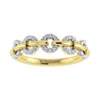 Thumbnail for 10K Yellow Gold 1/6 Ct.Tw. Diamond Fashion Ring