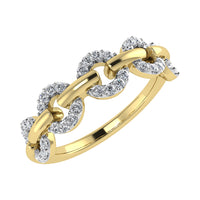 Thumbnail for 10K Yellow Gold 1/6 Ct.Tw. Diamond Fashion Ring