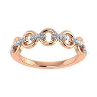 Thumbnail for 10K Rose Gold 1/10 Ct.Tw. Diamond Fashion Ring