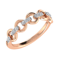 Thumbnail for 10K Rose Gold 1/10 Ct.Tw. Diamond Fashion Ring