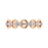 Thumbnail for 10K Rose Gold 1/10 Ct.Tw. Diamond Fashion Ring