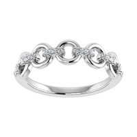 Thumbnail for 10K White Gold 1/10 Ct.Tw. Diamond Fashion Ring