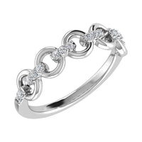 Thumbnail for 10K White Gold 1/10 Ct.Tw. Diamond Fashion Ring