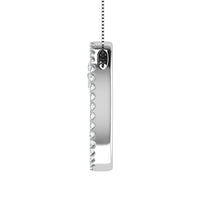 Thumbnail for 14K White Gold 1/2 Ct.Tw. Round Diamond Double Oval Shape Pendant