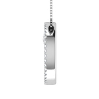 Thumbnail for 10K White Gold 1/2 Ct.Tw. Diamond Double Circle Pendant