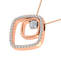 Thumbnail for 10K Rose Gold 1/2 Ct.Tw. Diamond Slide Pendant