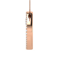 Thumbnail for 10K Rose Gold 1/2 Ct.Tw. Diamond Slide Pendant