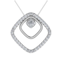 Thumbnail for 10K Rose Gold 1/2 Ct.Tw. Diamond Slide Pendant