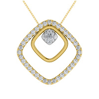 Thumbnail for 10K Yellow Gold 1/2 Ct.Tw. Diamond Slide Pendant
