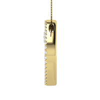 Thumbnail for 10K Yellow Gold 1/2 Ct.Tw. Diamond Slide Pendant