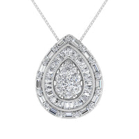 Thumbnail for 10K White Gold 3/4 Ct.Tw. Diamond Pear Shape Pendant