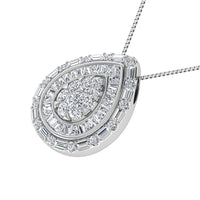 Thumbnail for 10K White Gold 3/4 Ct.Tw. Diamond Pear Shape Pendant