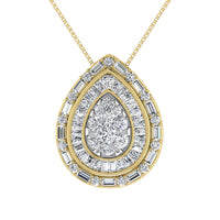 Thumbnail for 10K Yellow Gold 3/4 Ct.Tw. Diamond Pear Shape Pendant