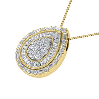 Thumbnail for 10K Yellow Gold 3/4 Ct.Tw. Diamond Pear Shape Pendant