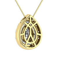Thumbnail for 10K Yellow Gold 3/4 Ct.Tw. Diamond Pear Shape Pendant