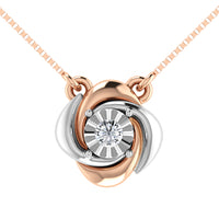 Thumbnail for 10K Two Tone 1/10.Tw. Diamond Fashion Necklace