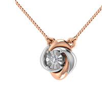 Thumbnail for 10K Two Tone 1/10.Tw. Diamond Fashion Necklace