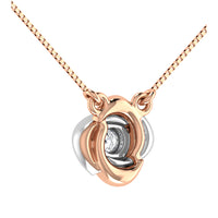 Thumbnail for 10K Two Tone 1/10.Tw. Diamond Fashion Necklace