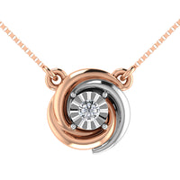 Thumbnail for 10K Two Tone 1/10 Ct.Tw. Diamond Fashion Necklace
