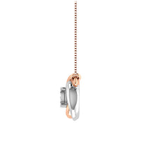 Thumbnail for 10K Two Tone 1/10 Ct.Tw. Diamond Fashion Necklace