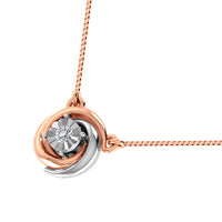 Thumbnail for 10K Two Tone 1/10 Ct.Tw. Diamond Fashion Necklace
