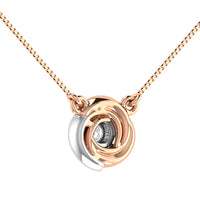Thumbnail for 10K Two Tone 1/10 Ct.Tw. Diamond Fashion Necklace