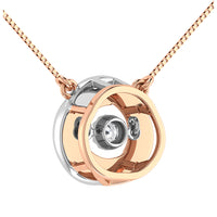 Thumbnail for 10K Two Tone 1/20 Ct.Tw. Diamond Shimmering Necklace