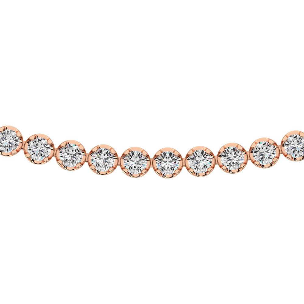 10K Rose Gold 3 1/3 Ct.Tw. Diamond Heart Promise Ring