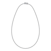 Thumbnail for 14K White Gold 4 7/8 Ct.Tw. Diamond Fashion Necklace (13 inches + 3 inches extender chain)
