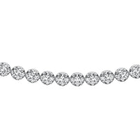 Thumbnail for 14K White Gold 4 7/8 Ct.Tw. Diamond Fashion Necklace (13 inches + 3 inches extender chain)