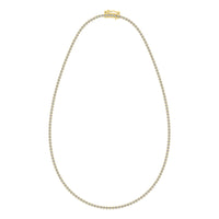 Thumbnail for 10K Yellow Gold 3 1/3 Ct.Tw. Diamond Fashion Necklace (13 inches + 3 inches extender chain)