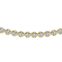 Thumbnail for 10K Yellow Gold 3 1/3 Ct.Tw. Diamond Fashion Necklace (13 inches + 3 inches extender chain)