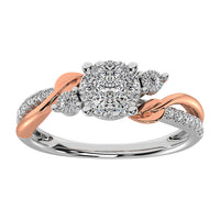 Thumbnail for 10K Two Tone 1/2 Ct.Tw. Promise Ring
