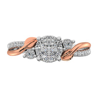 Thumbnail for 10K Two Tone 1/2 Ct.Tw. Promise Ring