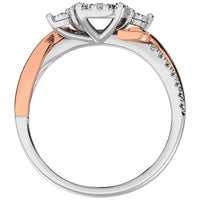 Thumbnail for 10K Two Tone 1/2 Ct.Tw. Promise Ring
