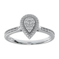Thumbnail for 10K White Gold 1/5 Ct.Tw. Diamond Promise Ring