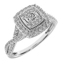 Thumbnail for 14K White Gold 1/2 Ct.Tw. Diamond Pear Shape Engagement Ring